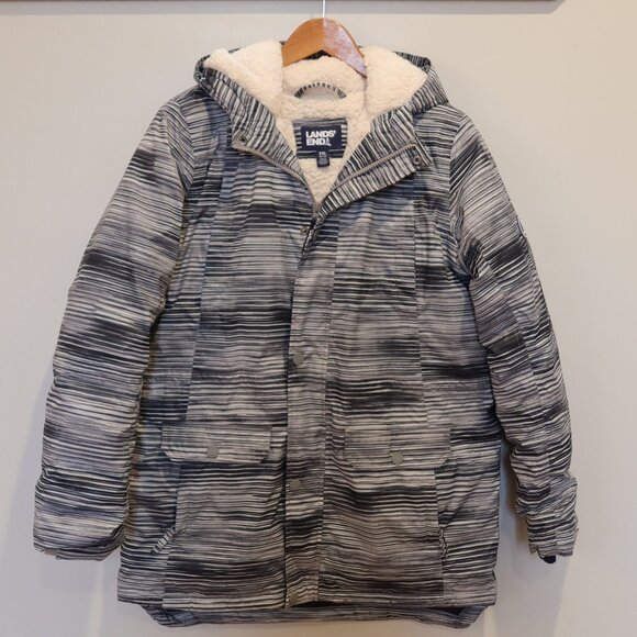 LANDS END BOYS XXL expedition down coat parka ski snow waterproof warm winter - Picture 1 of 14
